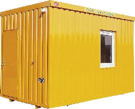 Wohncontainer-grau 4,03X2,50X2,80m m. Fenst. Produktbild