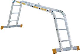 Alu-Vielzweckleiter 4 x 3 Sprossen Produktbild