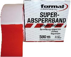 Absperrband rot/weiss 500m x 80mm FORMAT Produktbild