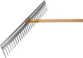 Aluminiumrechen m. Schwenkkopf 18 Zinken Arbeitsbreite 75 cm Produktbild