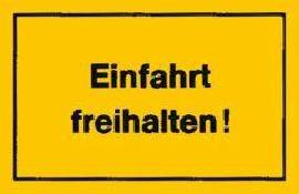 Verbotsschild 300x200mm Einfahrt Freihalten Produktbild