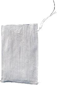 Sandsack PP-Gewebe weiß 400x600mm m. Bindeband Produktbild