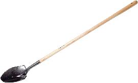Schaufel amerik. Form mit Eschen-Knopf-Stiel Produktbild