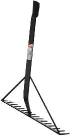 Teerrechen 16 Zinken schwarz lack. Ideal Produktbild