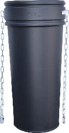 Schuttrutsche schwarz 1,1m müba Produktbild