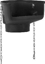Kunststoff - Trichter schwarz mit 2 Ketten müba Produktbild