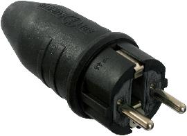 Vollgummi-Stecker 230V / 10/16A Produktbild