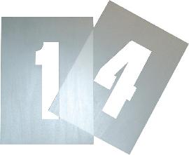 Schablonensatz für Boden-markierung 150mm E-COLL Produktbild