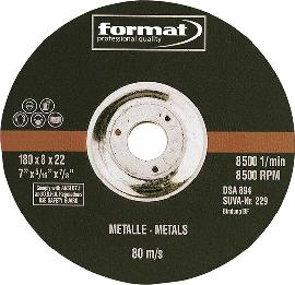 Schruppscheibe gekröpft Stahl/Guss 125x6mm FORMAT Produktbild