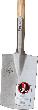 Ideal-Spaten mit Tritt ETS, poliert Gr. 2 Produktbild img1 S