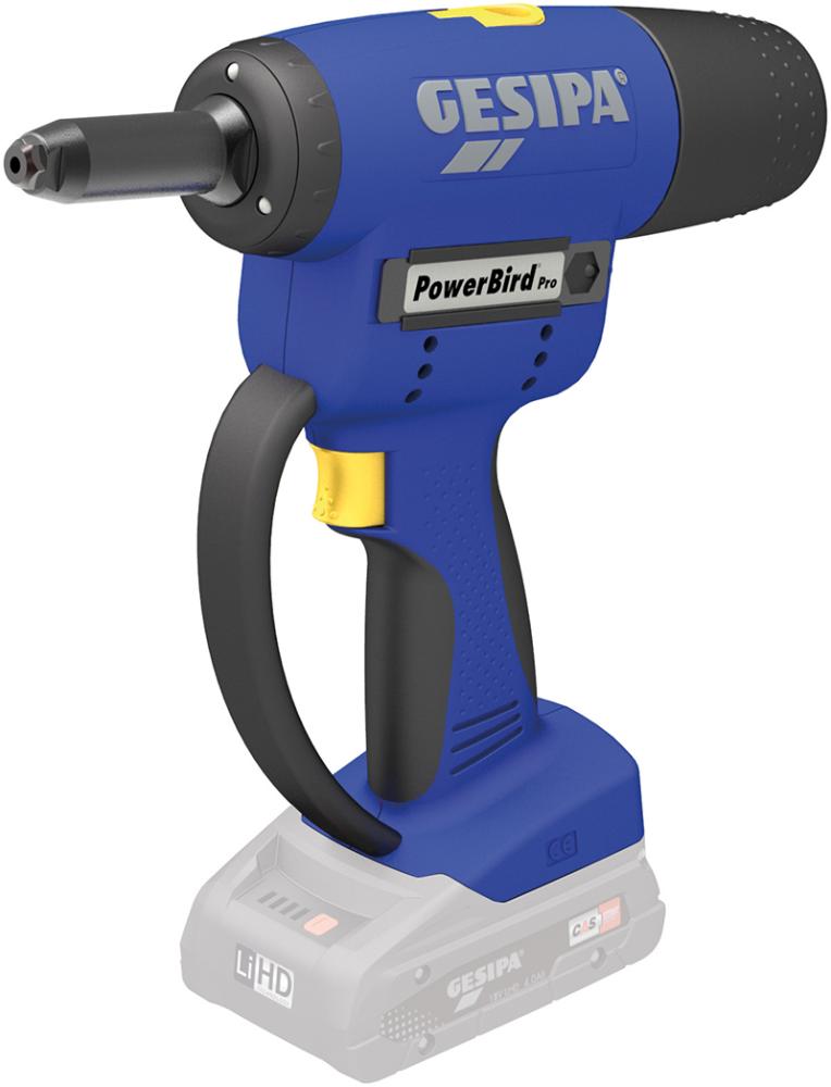 Akku-Nietpistole solo PowerBirdPRO GE Gesipa ohne Akku ohne Ladegerät Karton Produktbild img1 L