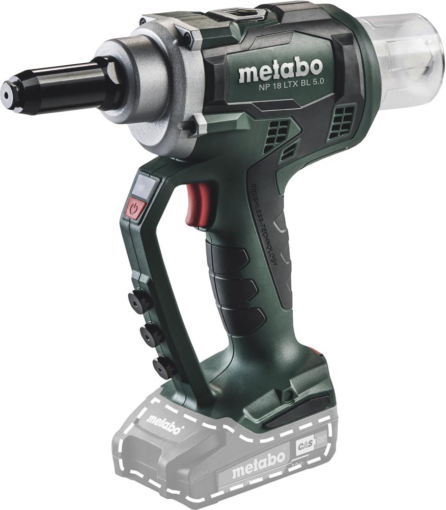 Akku-Nietpistole solo NP 18 LTX 5 Metabo ohne Akku ohne Ladegerät metaBOX Produktbild img1 L