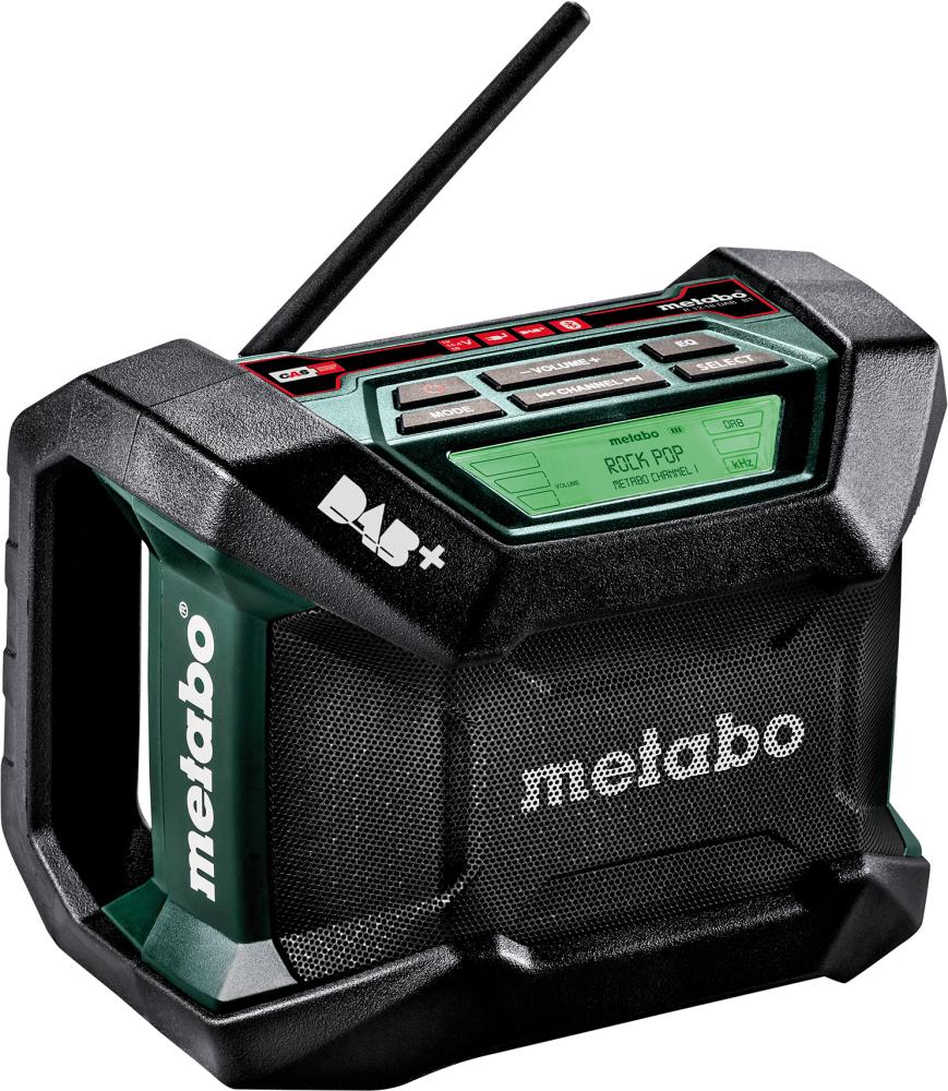 Baustellenradio solo R 12-18 DAB+BT Metabo ohne Akku ohne Ladegerät Karton Produktbild img1 L
