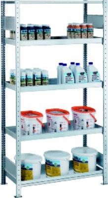 Wannenbodenregal mit 4 Wannenböden Produktbild img1 L