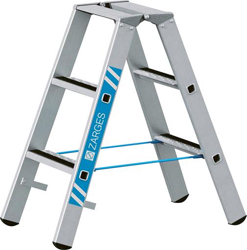 Stufenstehleiter, beidseitig begehbar, mit R13 step B Produktbild img1 L