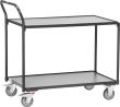 Leichter Transportwagen, 2 Ladeflächen, Schiebegriff hochstehend Produktbild img1 S