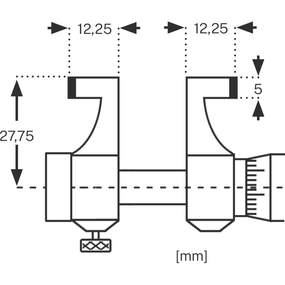 Digital 2-Punkt-Innenmessschraube mit Messschnäbel Produktbild img2 L