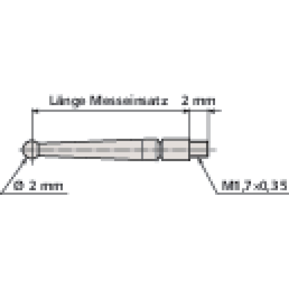 Messeinsatz für Fühlhebelmessgeräte Produktbild img3 L