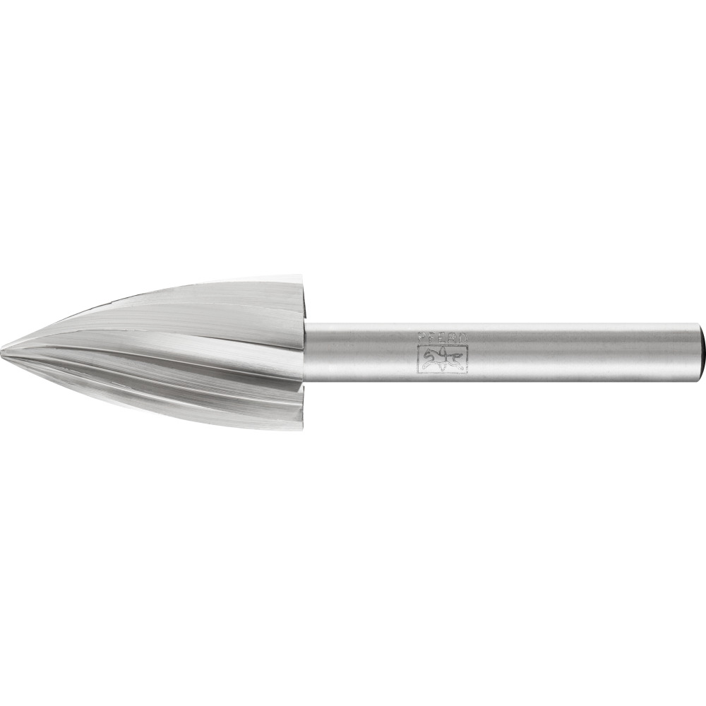 HSS Frässtift ALU Spitzbogenform K Ø 16x30 mm Schaft-Ø 6 mm Produktbild img1 L