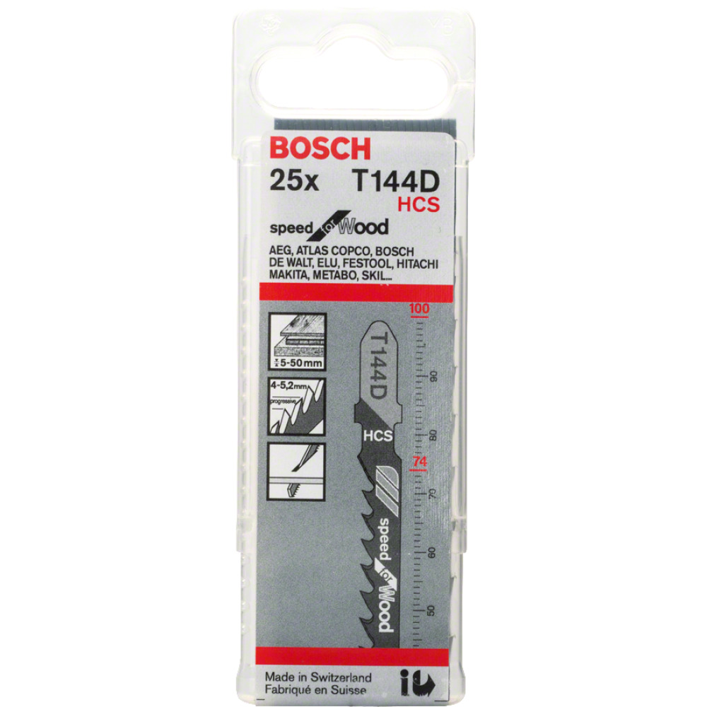 Stichsägeblatt Speed T144D 100 mm (VE=25 Stk.) Produktbild img2 L
