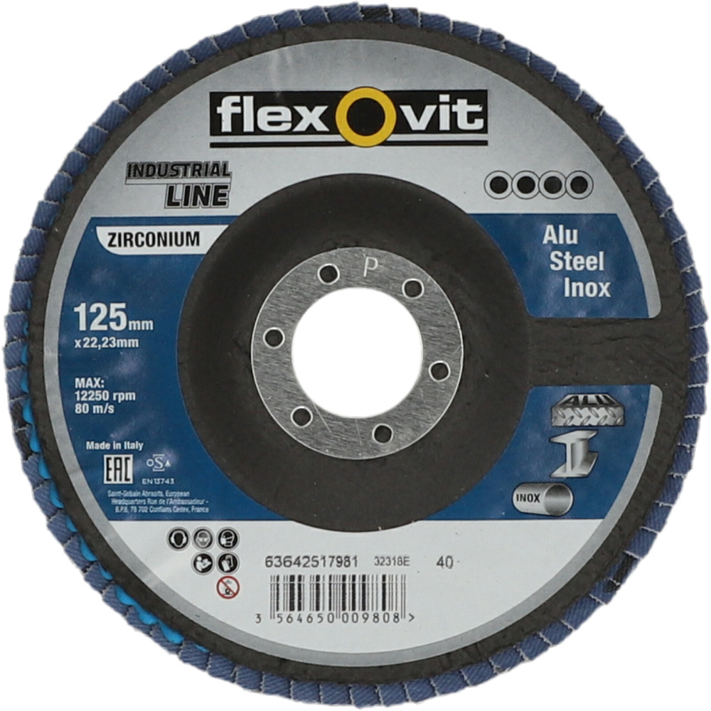 Fächerschleifscheibe Premium, Zirkonium, konisch Produktbild img1 L