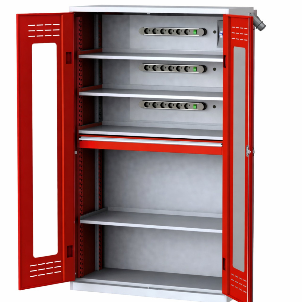 Akku-Ladeschrank 1.950x1.000x500 Sichtfenster Produktbild img1 L