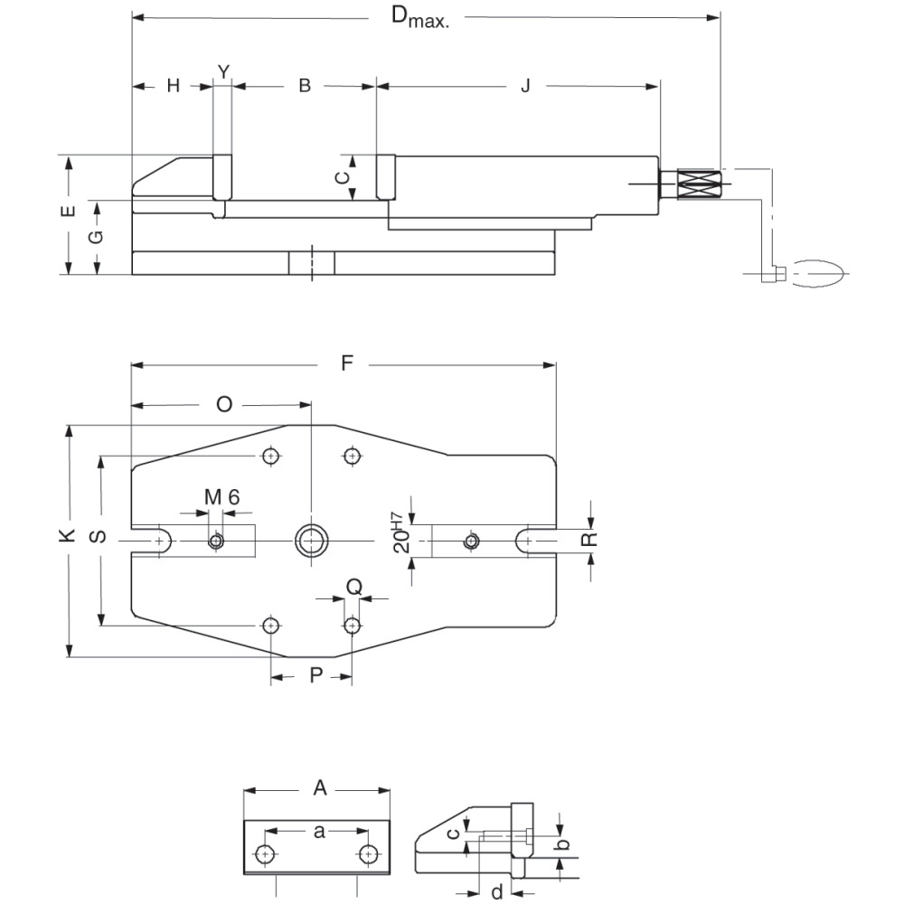 Maschinen-Schraubstock - Mechanisch  Produktbild img2 L