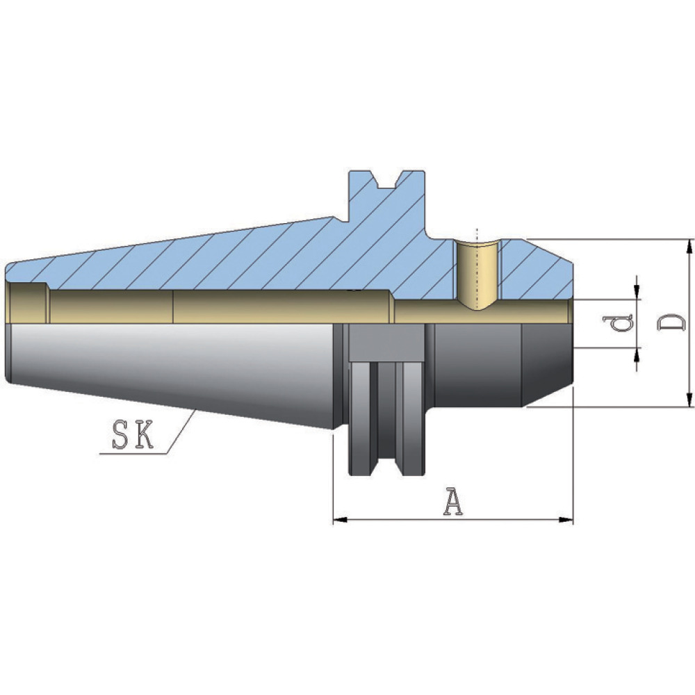 Flächenspannfutter, super lang ohne KN Produktbild img2 L