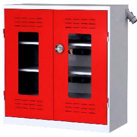 Akku-Ladeschrank 1.030x1.000x500 Sichtfenster, RAL7035/3020 Produktbild