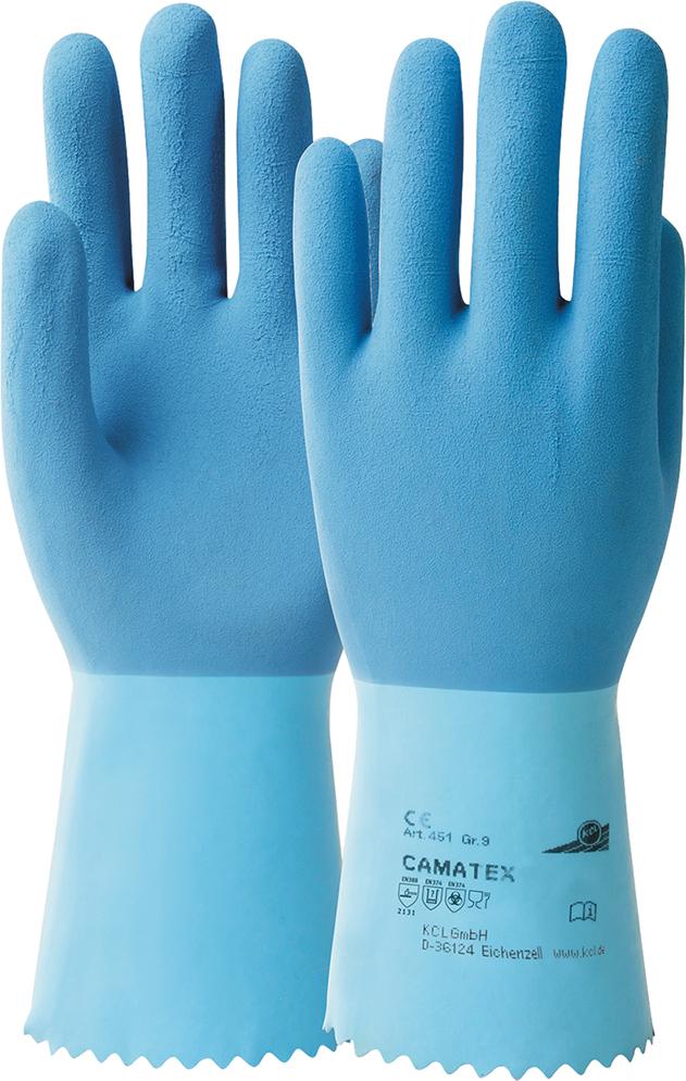 Chemikalienschutzhandschuh Camatex 451 Produktbild img1 L