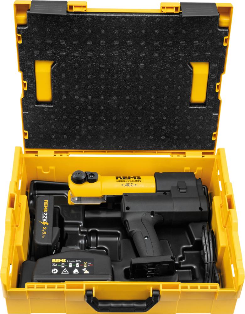 Akku-Press 22 V ACC Basic-Pack in L-Boxx RemsD 10-108(110) mm,D 3/8-4"für Pressverbindungen Produktbild img1 L