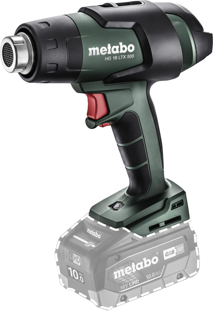 Akku-Heißluftgebläse soloHG 18 LTX 500 Metabo ohne Akku ohne Ladegerät metaBOX Produktbild img1 L