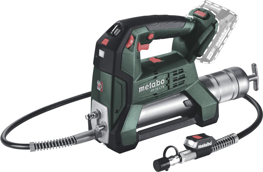Akku-Fettpresse solo FP 18 LTX Metabo ohne Akku ohne Ladegerät Karton Produktbild img1 L