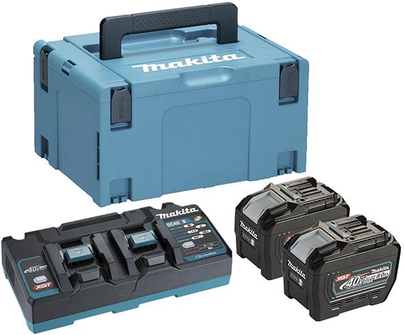 Akku-Starter-Set XGT 40V 8Ah Makita 2x40,0V 8,0 Ah Ladegerät DC40RB MAKPAC Produktbild img1 L