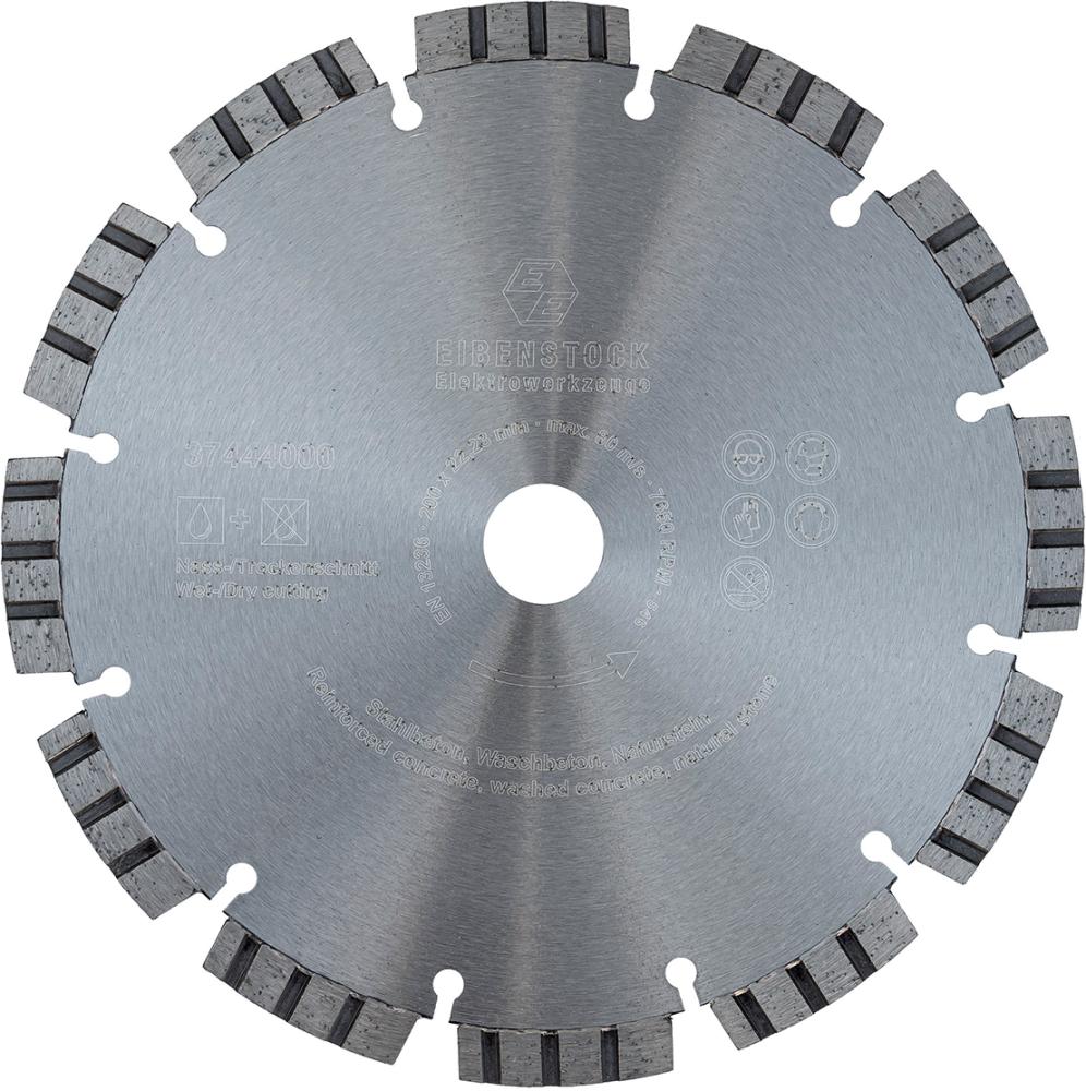 Diamant-Trennscheibe Ø 200 mm Eibenstock für Beton u. harten Naturstein Produktbild img1 L