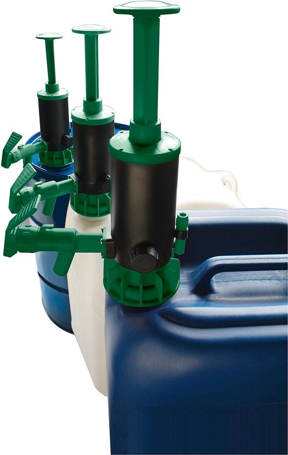 Kunststoffhandpumpe JP-07 grün, für leichte Säuren Produktbild img1 L