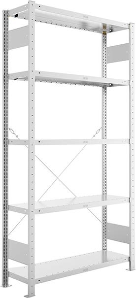 Steckregal META CLIP, Fachlast 230 kg, verzinkt Produktbild img1 L