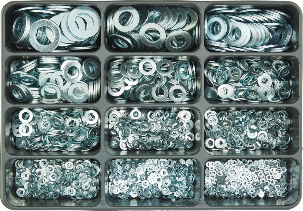 Scheiben-Sortiment, DIN 125, verzinkt Produktbild img1 L