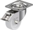 Edelstahl-Lenkrolle mit Feststeller, Typ LEX-PO Produktbild img1 S