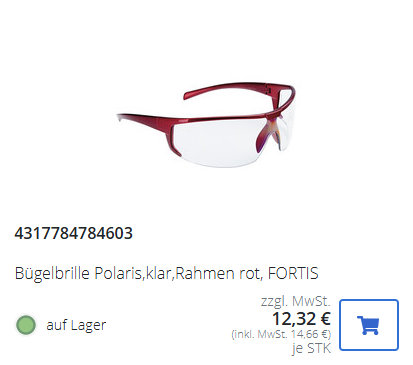 Platzhalterbild - FORTIS TOP-Produkt - Augenschutz