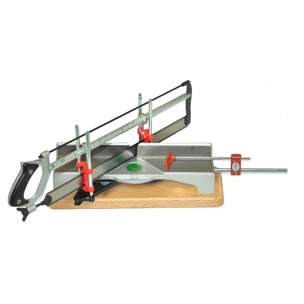 Gehrungssäge mit Längeneinsteller und Sägeblatt für Holz Produktbild img1 L
