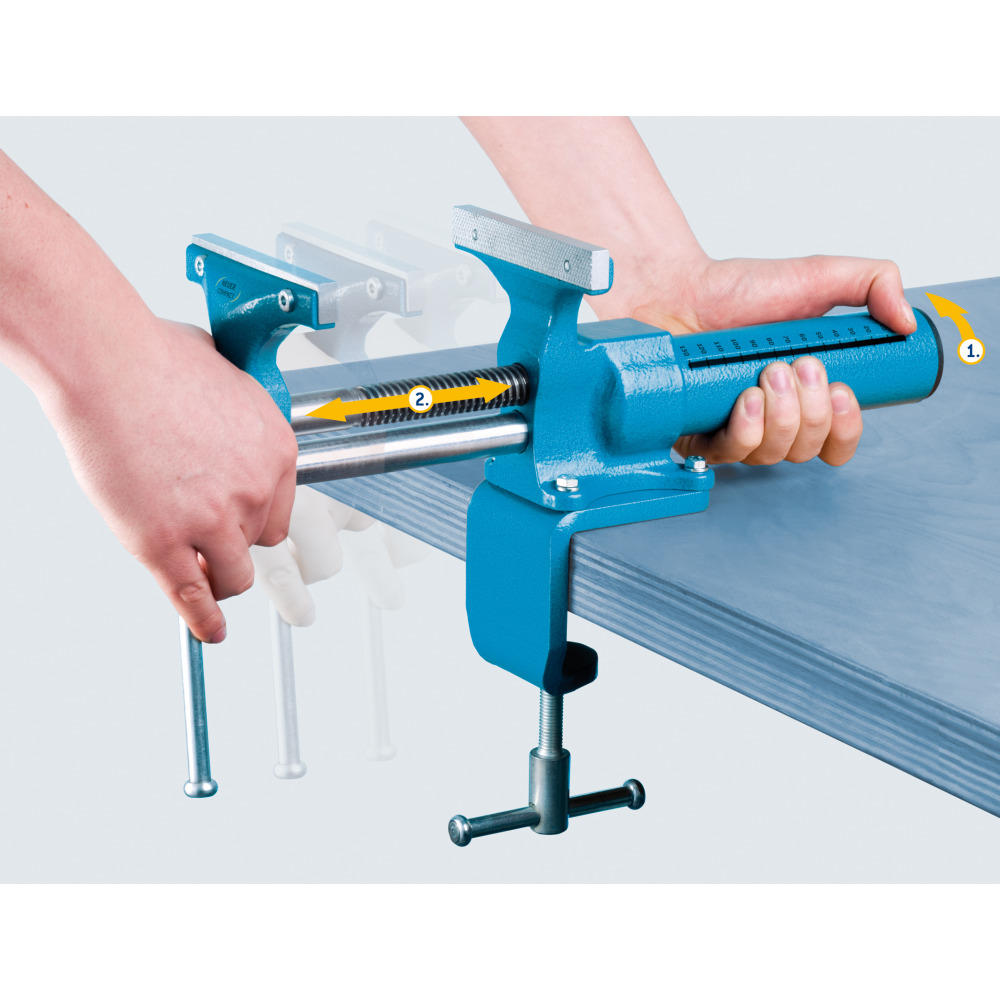 HEUER-Compact-Schraubstock 120 mm Produktbild img2 L