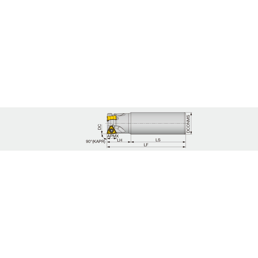 Tungaloy Schulter-Schaftfräser EPTN12M032 90° Produktbild img2 L