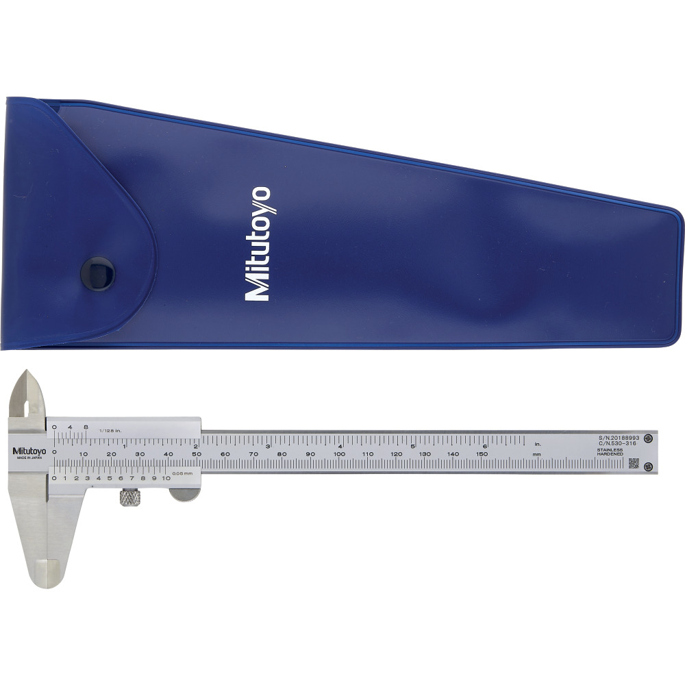 Nonius Messschieber Feststellschraube, mm/zoll, Gewindetab., Mb 150 mm Produktbild img2 L