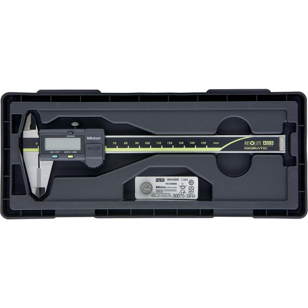 Digitaler Messschieber ABS AOS, Tiefenmaß eckig, HM-Außenmessfl., Mb 150 mm Produktbild img2 L