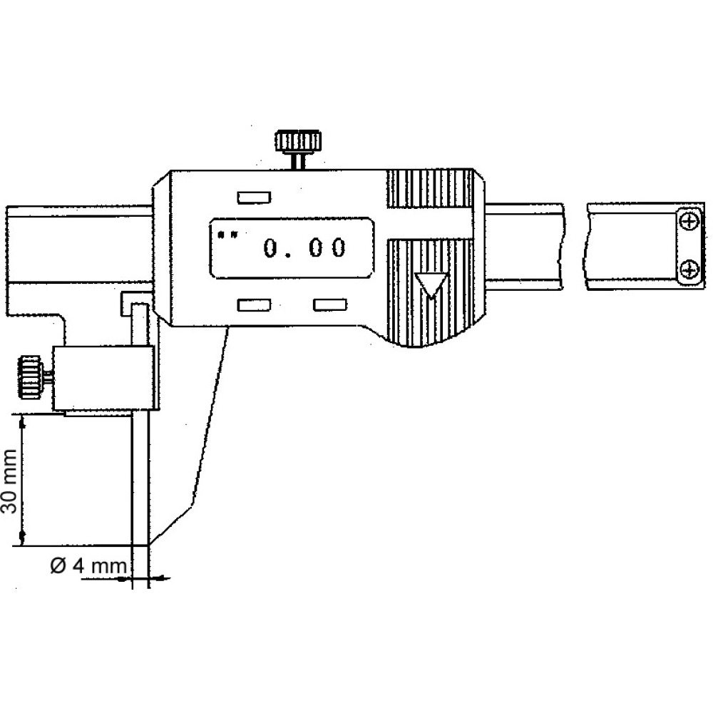 Digitaler Messschieber zur Messung von Wandstärken, Mb 150 mm Produktbild img2 L