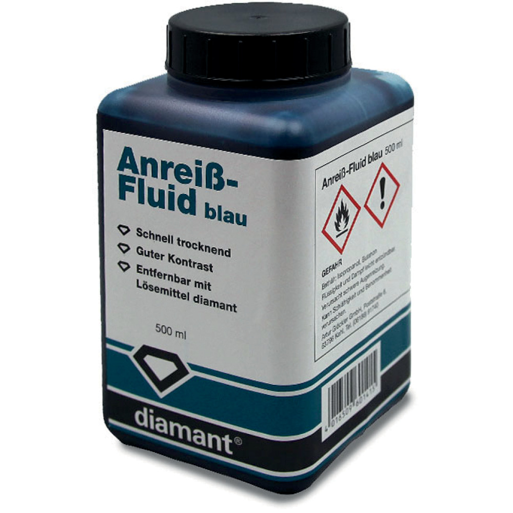 Anreiß-Fluid, Kännchen 500 ml, Blau Produktbild img1 L