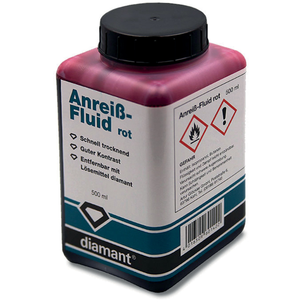 Anreiß-Fluid, Kännchen 500 ml, Rot Produktbild img1 L