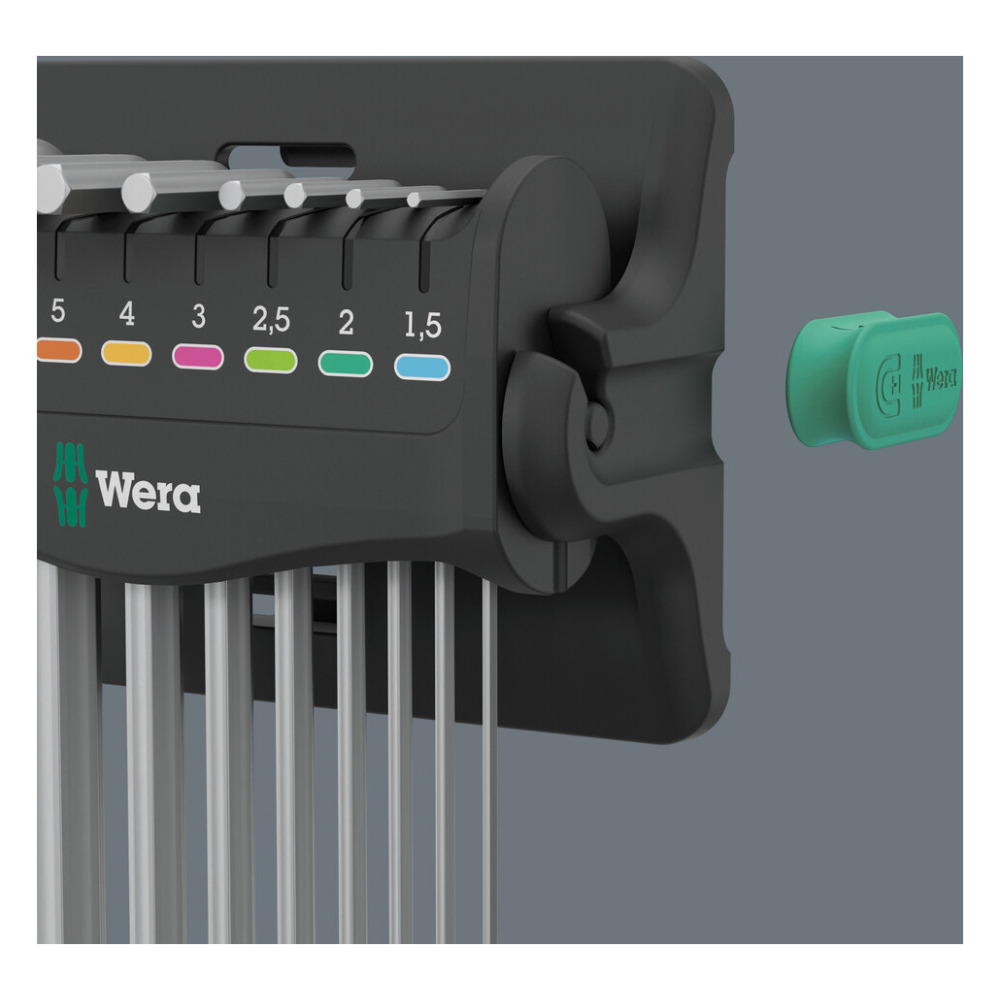 950/9 Hex-Plus 8 Winkelschlüsselsatz, 10-teilig, metrisch, gestellverchromt Produktbild img8 L