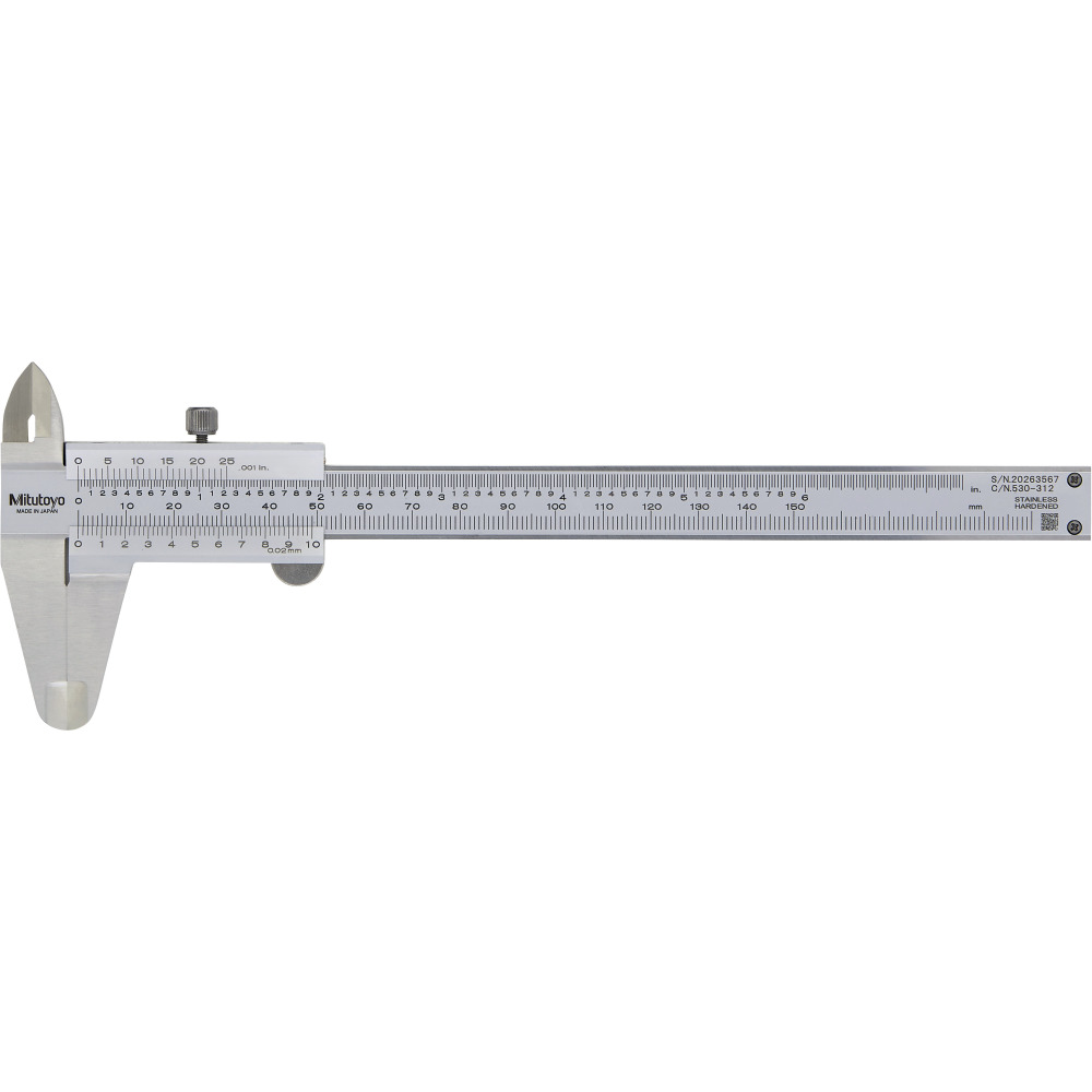 Messschieber Feststellschraube, mm/zoll, 0,02 mm, Mb 150 mm Produktbild img1 L
